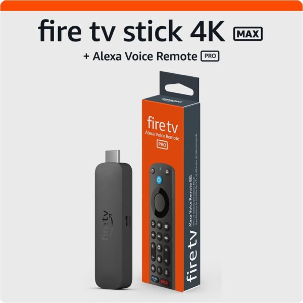 Amazon Fire TV Stick 4K Max — Alexa Voice Remote, Stream in Ultra HD
