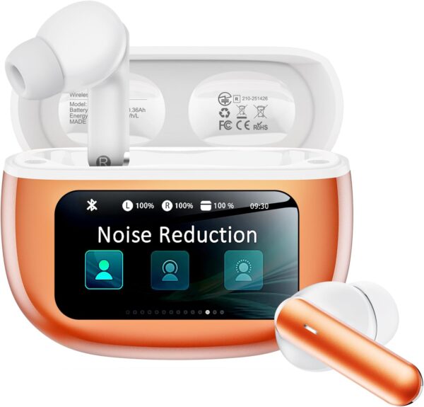 Wireless Earbuds with Active Noise Cancelling & Charging Case — 40H Playtime, Bluetooth 6.0