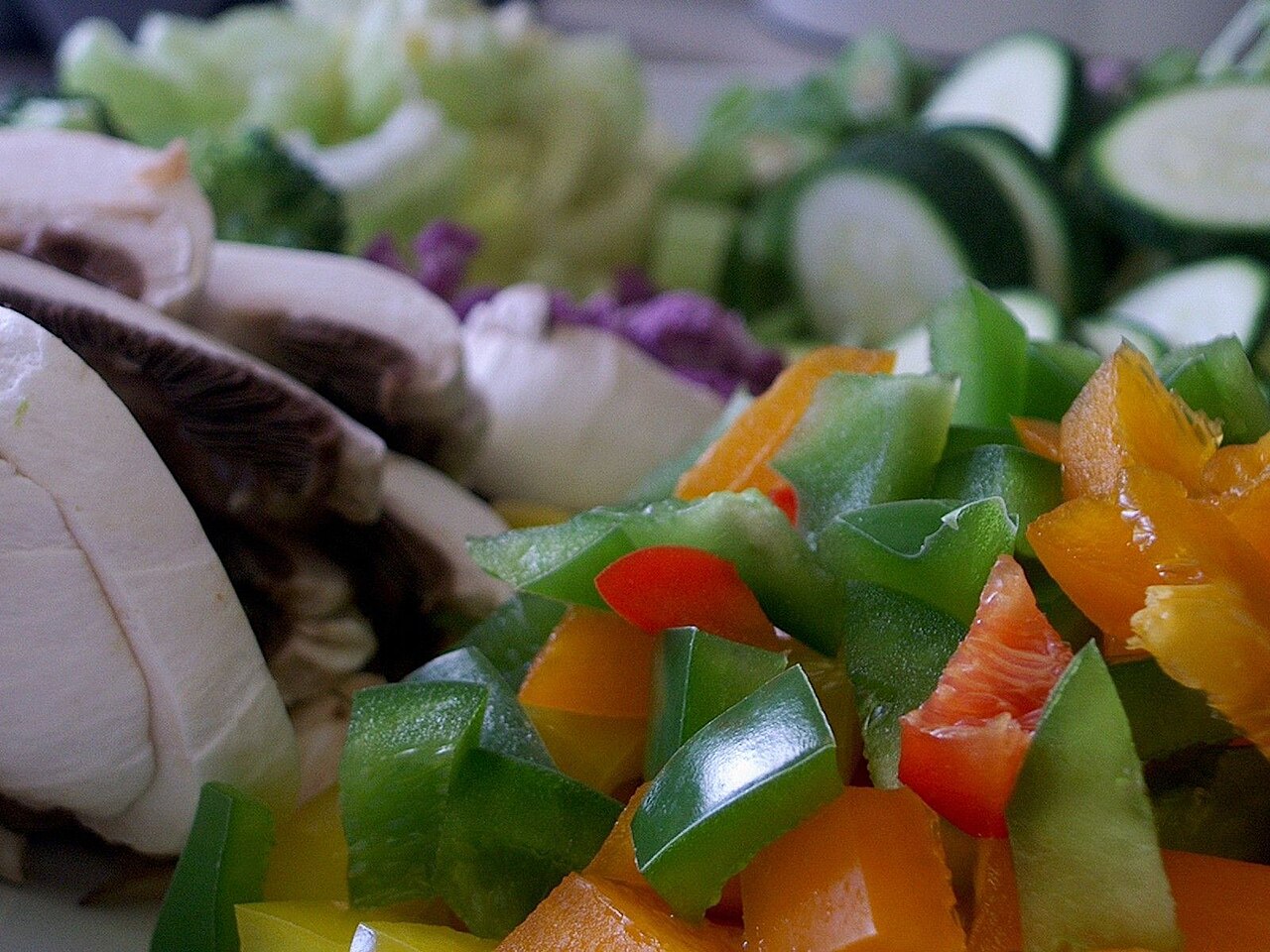chopped veg